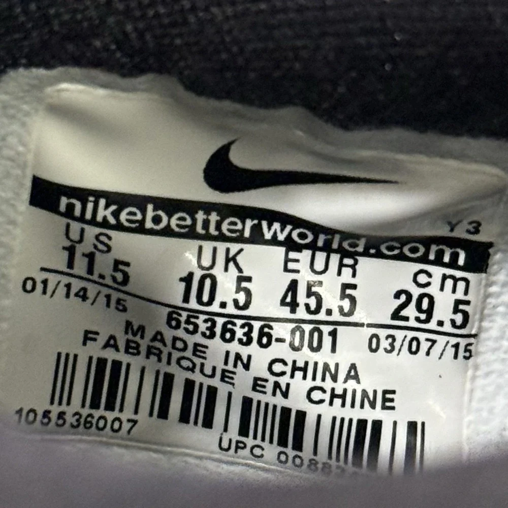 Nike Zoom Run The One Anthracite Men's Sz 11.5 Black Athletic Running Shoes Logo